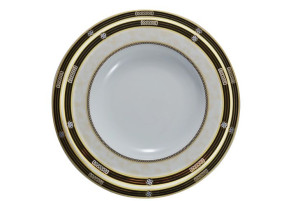 Talerz Głęboki Wałbrzych 1738 Złoty Czarny 22,5 Cm