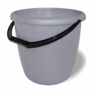 Wiadro Wiaderko Gospodarcze Plastikowe Szary 12 L