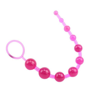 Koraliki korale analne Sassy Pink 30cm Chisa