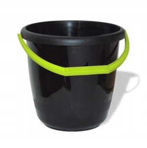 Wiadro Wiaderko Gospodarcze Plastikowe Czarny 6 L