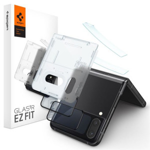 Szkło hartowane SPIGEN GLASS FC "EZ FIT" + HINGE FILM 2-PACK SAMS
