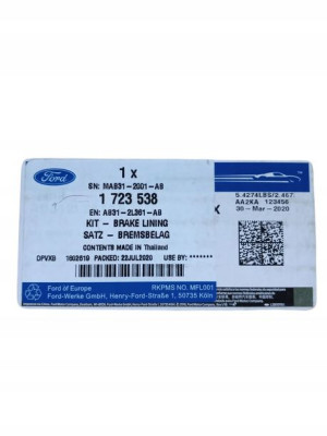 1723538 Klocki Hamulcowe Przód Ford Ranger 11- 19-
