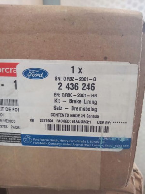 2436246 Klocki Hamulcowe Przód Oe Ford Mustang 15-