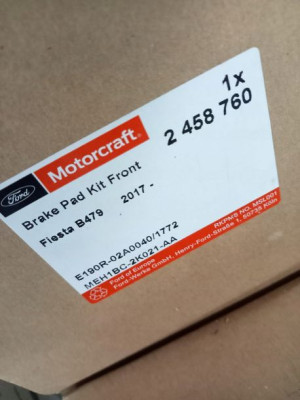 2458760 Klocki Hamulcowe Przód Oe Ford Fiesta 17-