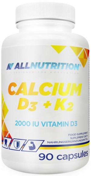 Allnutrition Calcium D3 + K2 - Suplement Diety 90 kapsułek