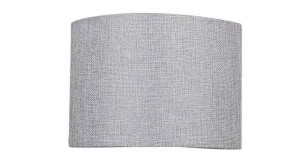 Abażur szary okrągły tkanina/PCV E27 Boho Polo 77-35837