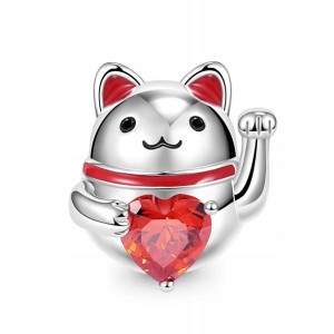 GNOCE - Charms Lucky Cat Embraces Heart