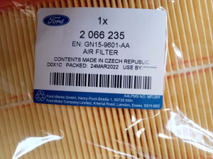 2066235 Filtr Powietrza Oe Ford Ecosport Ka Fiesta