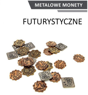 Metalowe Monety - Futurystyczne (zestaw 24 monet)