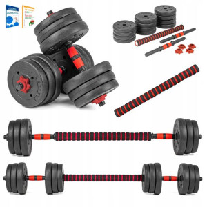 Zestaw Sztanga Hantle Regulowane 2x10kg + Gryfy