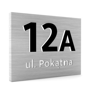 Podświetlany numer domu LED 30x40 KOLORY