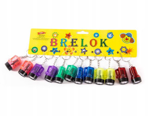 Latarka Brelok Zawieszka Do Kluczy Zestaw 12szt