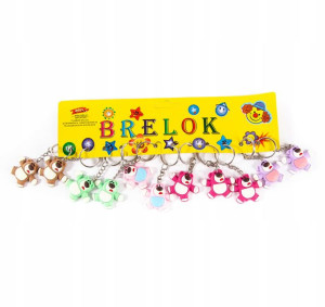 Brelok Do Kluczy Kolorowa Zawieszka Zestaw 12szt