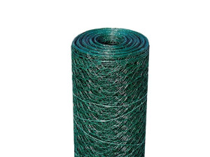 Siatka sześciokątna zielona - 13 mm x 13 mm / 1,50 m - rolka 25m