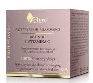 AVA aktywator młodości krem retinol witamina c  50 ml
