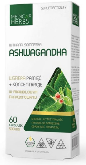 Medica Herbs Ashwagandha 500mg 60 kaps
