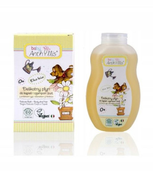 ANTHYLLIS BABY Delikatny Płyn do kąpieli i szampon 2w1 400ml