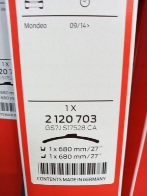 2120703 Pióra Wycieraczek Przód Ford Mondeo Mk5 14