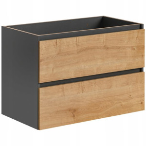 Wisząca szafka pod umywalkę 80 cm MONAKO GREY 821