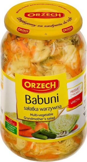 Orzech Sałatka Babuni z pieczarkami 670g
