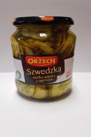 Orzech Szwedzka sałatka z ogórków 710g