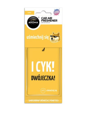 AROMA CAR Uśmiechnij się - VANILLA Odświeżacz do samochodu