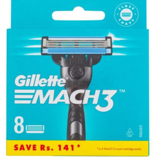 Gillette Mach3 Wkłady Ostrza Wymienne 8szt
