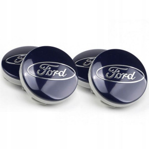 Ford Dekielki Kapsle Zaślepki Granatowe 54mm 4szt