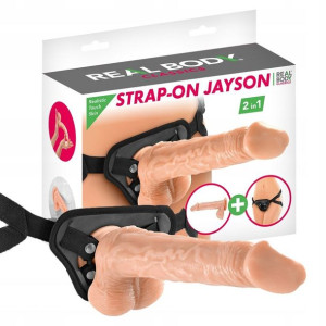 Dildo z Przyssawką Strap-On 2in1 Penis