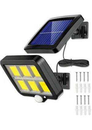 Lampa Solarna Led Czujnik Ruchu, Panel Z Kablem 5m