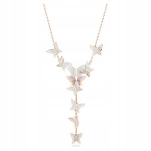 SWAROVSKI - Naszyjnik Lilia Butterfly White Y ROS