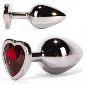 Metalowy Korek analny Red Heart 9,5cm