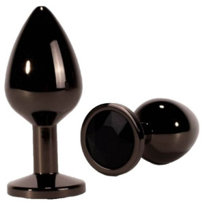 Metalowy Korek analny Secret Shine Black 9,5cm