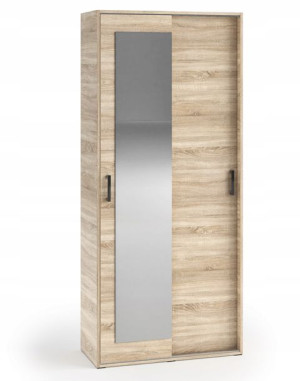 Garderoba szafa z lustrem 90 cm STILO 11 sonoma