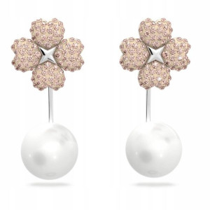 SWAROVSKI -Kolczyki Latisha Jacket Flower Pink RHS
