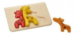 Żyrafy - Puzzle drewniane, Plan Toys