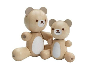Mały i duży miś drewniany, Plan Toys