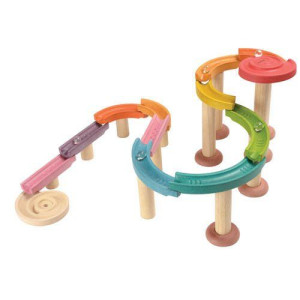 Kolorowy tor kulkowy Deluxe, Plan Toys