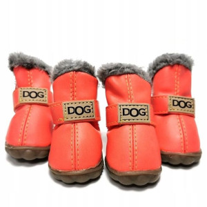Wodoodporne Zimowe Buty Dla Psa Z Pluszem| L