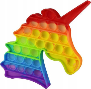 Zabawka Sensoryczna Pop It Push Bubble Jednorożec