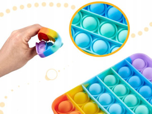 Zabawka Sensoryczna Pop It Push Bubble Tęczowa