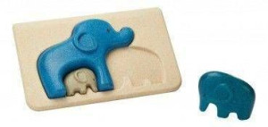 Słonie - Puzzle drewniane, Plan Toys