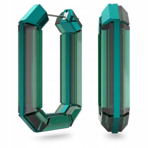 SWAROVSKI - Kolczyki Lucent Hoop Green