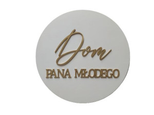 Koło dekoracja domu DOM PANA MŁODEGO glamour