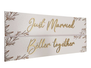 Tablice GLAMOUR ślub do ramek rejestracyjnych GRAW JUST MARRIED