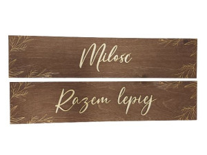Tablice BOHO ślub do ramek rejestracyjnych GRAWER miłość rl