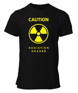 Koszulka męska RADIOAKTYWNY - CAUTION RADIATION HAZARD