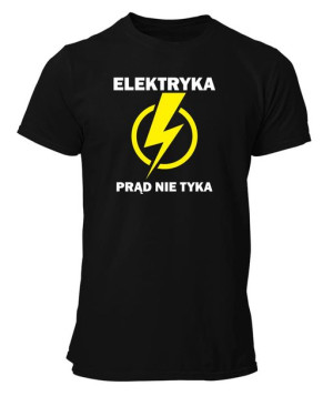 Koszulka męska ELEKTRYKA PRĄD NIE TYKA