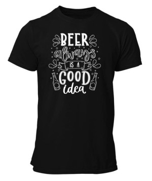 Koszulka męska z Piwem BEER GOOD IDEA