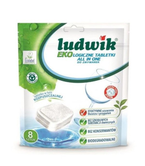 Ekologiczne Tabletki Do Zmywarki, Eu Ecolabel, 8 Szt, Ludwik Ekologiczny